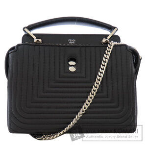 Fendi com Click Thule Leather Handbag